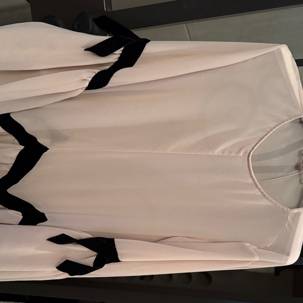 Free People Cream and Black Midi Dress - Picture 2 of 4